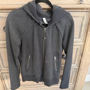 Lululemon Charcoal Grey Zip Jacket